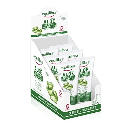 Oferta ograniczona: equilibra Aloe Dermo-Gel, żel kojący na bazie aloesu, krem do ciała na zaczerwienienia, ulga po opalaniu, po depilacji lub goleniu, zaczerwienienia dziąseł, zmęczone stopy, 6 sztuk po 75 ml z 84.63 PLN na 84.63 PLN (zniżka 0%)