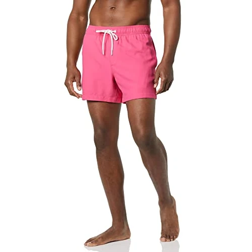 Tijdelijke aanbieding: Amazon Essentials heren Zwembroek van 13cm met Gaasvoering, Boardshorts, Badpak voor Zwemmen en op het Strand, Hot Pink, 30 van 19.99 € naar 19.99 € (0.00% korting)