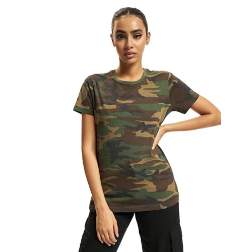 Brandit Damska koszulka, wiele wariantów kolorystycznych, rozmiary od XS do 5XL, Woodland, 4XL