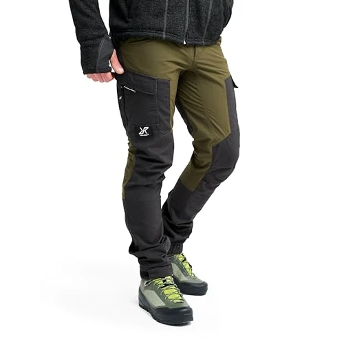 Offerta a tempo: RevolutionRace RVRC GP Pants, Pantaloni da Uomo, durevoli per Trekking e Altre attività all'Aria Aperta, Dark Olive, L - 0.00% da 89.00 € a 89.00 €