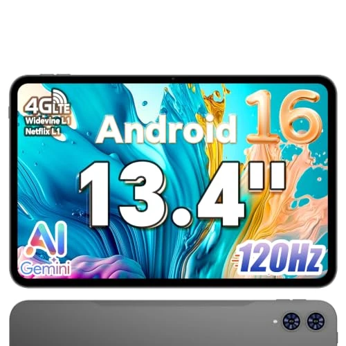 Offre limitée : TECLAST T65 Tablette 13.4" Android 16, 120Hz Tablet 4G LTE, 8000 mAh de 199.99 € à 199.99 € (0.00% de remise)