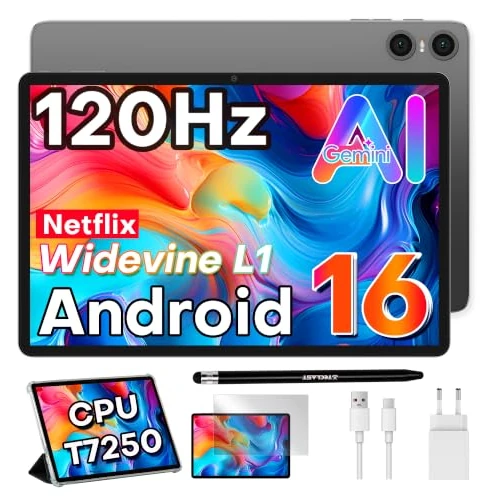 Offerta a tempo: TECLAST P30T 120Hz Tablet 10" Android16, 2GHz 16GB+128GB con Custodia+Penna - 40% da 199.99 € a 119.99 €