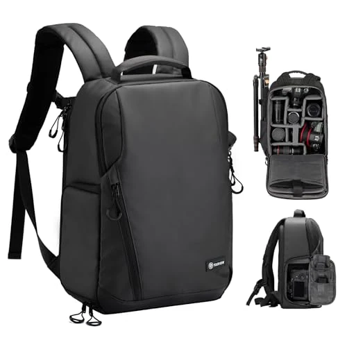 Limited-time offer: TARION Camera Backpack, Waterproof Camera Bag with 14'' Laptop Compartment, Professional Backpack Large Capacity with Rain Cover for DSLR SLR Cameras Lens,Black from $139.90 to $139.90 (save 0.00%)