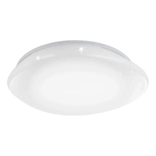 Eglo connect.z Smart Home Led plafoniera Sileras-Z, plafoniera cielo stellato, ZigBee, app e controllo vocale, colore della luce regolabile, dimmerabile, Ø 60 cm
