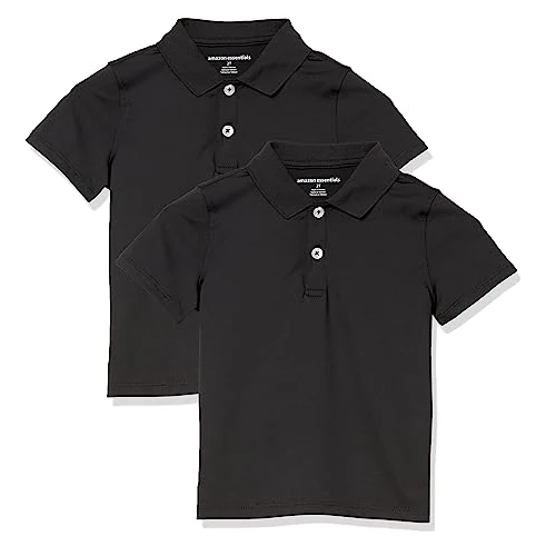 Zeitlich begrenztes Angebot: Amazon Essentials Jungen Active-Funktions-Poloshirts, 2er-Pack, Schwarz, 4 Jahre von 16.67 € auf 16.67 € (0.00% Rabatt)