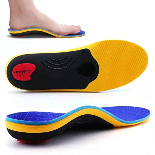 Offre limitee: VALSOLE Semelles orthopédiques pour fasciite plantaire, soutien de la voûte plantaire, pour éperon calcanéen, pieds plats, douleurs aux pieds, semelles confortables pour homme et femme, bleues de 29.99 EUR a 21.98 EUR (economie 27%)