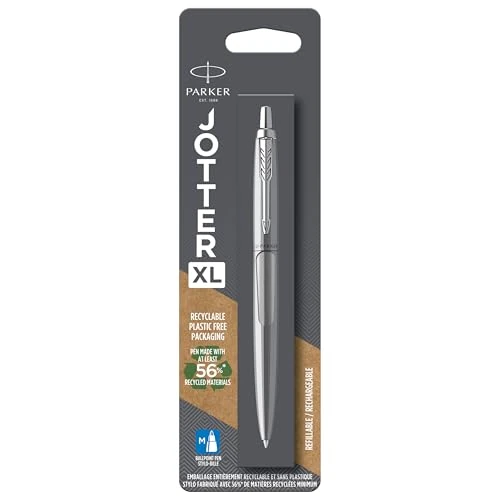 期間限定オファー: PARKER PARKER ボールペン ジョッター XL モノクロ芯ステンレス ブルーブリスターパック 2122760 通常価格 4893 JPY セール価格 3108 JPY (割引 36%)