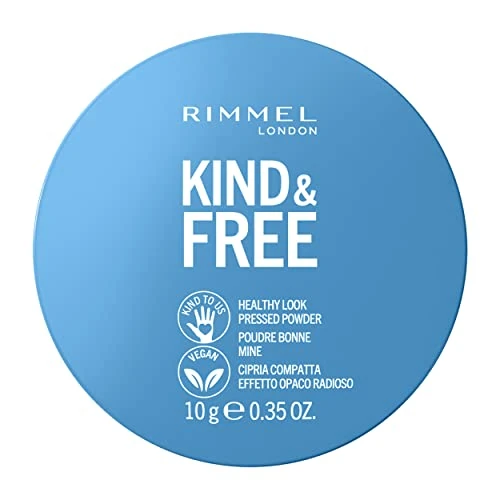 Rimmel Kind & Free Polvo Compacto Matificante, Tono 20 Light, 10 gr