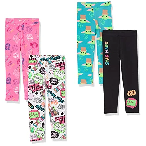 Offerta a tempo: Amazon Essentials Disney | Marvel | Star Wars | Frozen | Princess Leggings Bambine e ragazze, Pacco da 4, Star Wars - Bambino, 11-12 anni - 0.00% da 19.10 € a 19.10 €