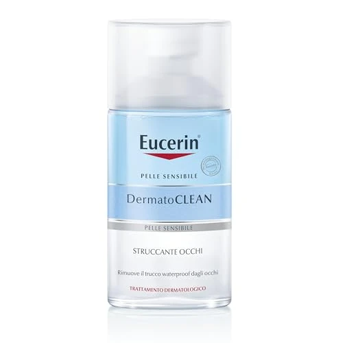 Offerta a tempo: Eucerin DermatoCLEAN Struccante Occhi 125 ml, Struccante occhi waterproof per il make-up più resistente, Formula bifasica che non unge e non lascia residui per pelle sensibile - 0.00% da 13.99 € a 13.99 €