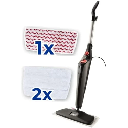 Limited-time offer: Vileda Steam Plus XXL Steam Cleaner, Hygienic Floor Cleaner with PowerPad and 2 Microfibre Covers, for Large Surfaces, Tiles, Laminate and Parquet, Heating Time: 15 Seconds, Eco Packaging from 112.91 GBP to 112.91 GBP (save 0%)