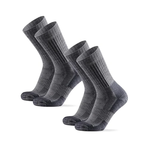 Offerta a tempo: DANISH ENDURANCE Calze Trekking Professionali Lana Merino, Anti-Vesciche, Traspiranti, Uomo e Donna, 2 Paia, Grigio Chiaro, 43-47 - 51% da 42.95 € a 20.85 €