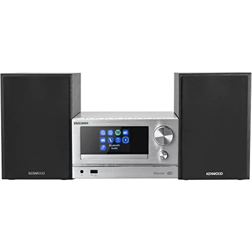 Kenwood M-7000S-S Micro chaîne Couleur Argent avec Bluetooth, USB, CD et Radio Dab + FM