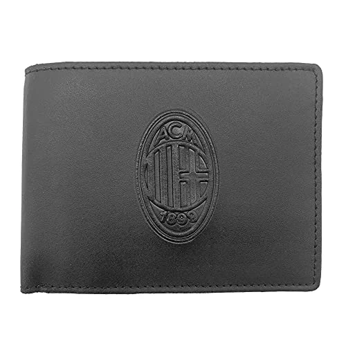 Offerta a tempo: AC Milan Uomo Portafoglio in Pelle Prodotto Ufficiale AC Milna, Nero, 125 x 95 x 30 mm - 31% da 35.99 € a 25.00 €