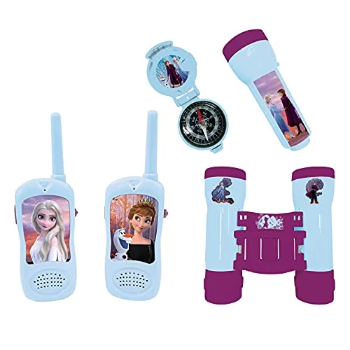 Offerta a tempo: Lexibook Lexibook-RPTW12FZ Frozen-Set Completo per Bambini-Walkie-Talkies 120m, Binocolo, Bussola, Torcia - 3% da 39.99 € a 38.71 €