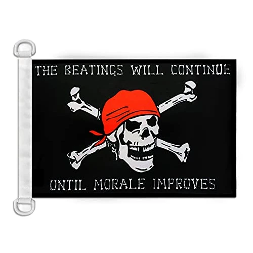 AZ FLAG Flaga żeglarska Pirat bez morałów 45x30cm - Flaga łodzi korsarskiej 30 x 45 cm