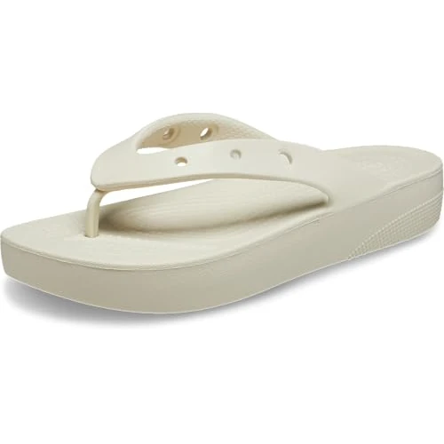 Zeitlich begrenztes Angebot: Crocs Herren Classic Platform Flip W Flip, Bone, 38/39 EU von 40.06 € auf 40.06 € (0.00% Rabatt)