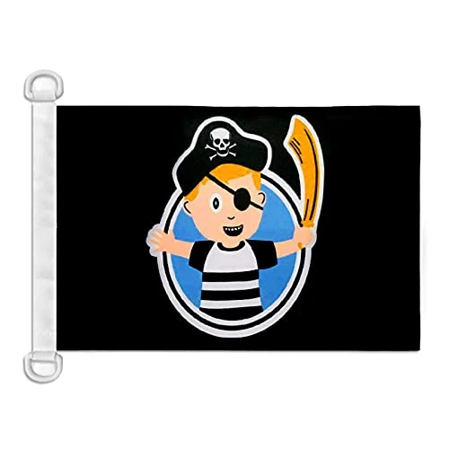 AZ FLAG Bandiera Navale Pirata Bambino 45x30cm - Bandiera Maritima Ragazzo Pirati 30 x 45 cm speciale Nautismo, Padiglione Nautico