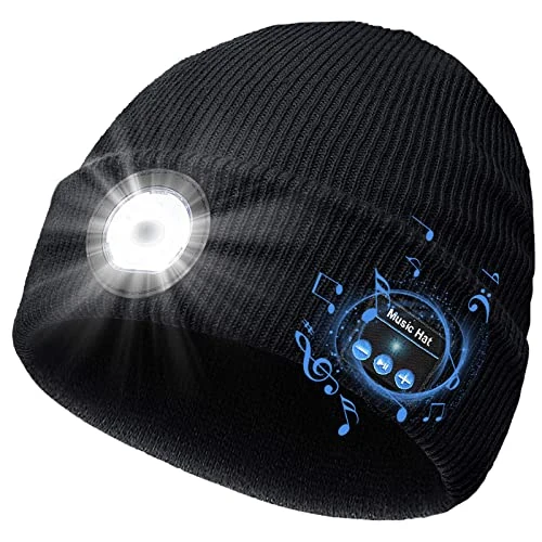 Tijdelijke aanbieding: Lenski Cadeaus voor mannen Sinterklaas cadeaus mannen cadeaus Kerstmis, verjaardagscadeau gadgets voor mannen mannencadeau, Bluetooth beanie muts met licht van 29.99 EUR naar 29.99 EUR (korting 0%)