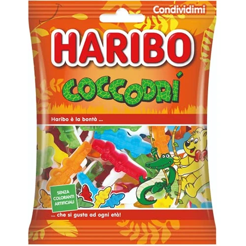 Haribo Coccodri, Caramelle Gommose, Gusto Frutta, Ideali Per Feste E Dolci Momenti Di Relax - 265gr