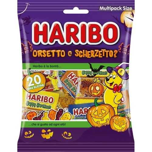 Offerta a tempo: Haribo Halloween Multipack, 20 Mini Bustine — 14% da 3,49 € a 2,99 €