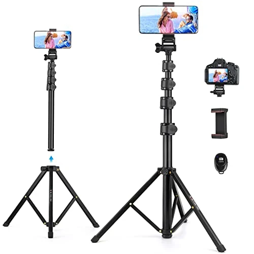 Limited-time offer: Victiv 68" Phone Tripod, 2-in-1 Selfie Stick Tripod Stand for Filming | for iPhone 17/16/15/14/13/12 Pro Max, Samsung, Huawei, with Remote & Phone Holder, for Filming, Vlog, Live Streaming, Travel from 17.98 £ to 15.98 £ (save 11%)