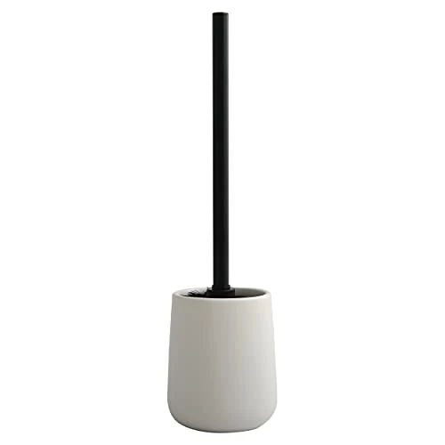 Offre limitée : MSV - Brosse WC avec Support Céramique MAONIE - Poils Résistants à l'usure - 10,4 x 38,8 cm - Design Classique et Élégant - Blanc Mat - Accessoire WC Pratique de 17.90 € à 17.90 € (0.00% de remise)
