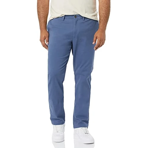 Amazon Essentials Pantaloni Chino Elasticizzati Casual vestibilità Skinny Uomo, Blu Scuro, 32W / 28L