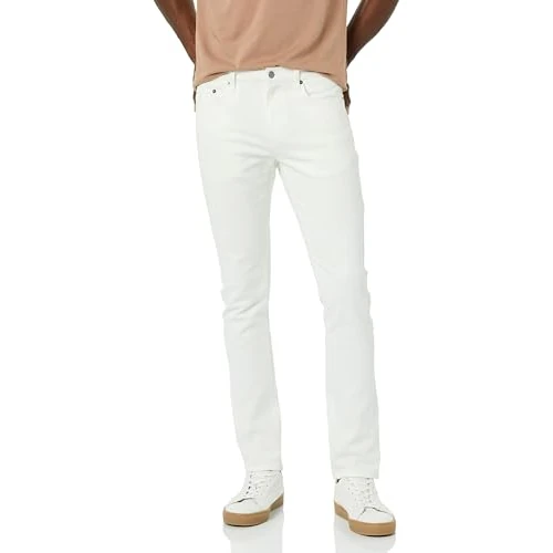 Amazon Essentials Jean Stretch Coupe Skinny - Couleurs abandonnées Homme, Blanc, 42W / 29L