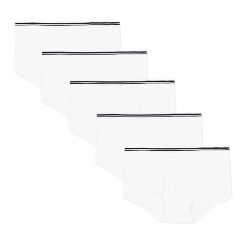 Tijdelijke aanbieding: Amazon Essentials Heren katoenen tagvrije slips, pak van 5, wit, 6X-Large groot van 23.99 € naar 23.99 € (0.00% korting)