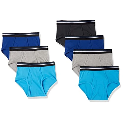 Offerta a tempo: Amazon Essentials Slip Intimo Traspirante in Cotone Senza Etichetta Uomo, Pacco da 7, Blu/Grigio/Nero, S - 50% da 22.80 € a 11.29 €