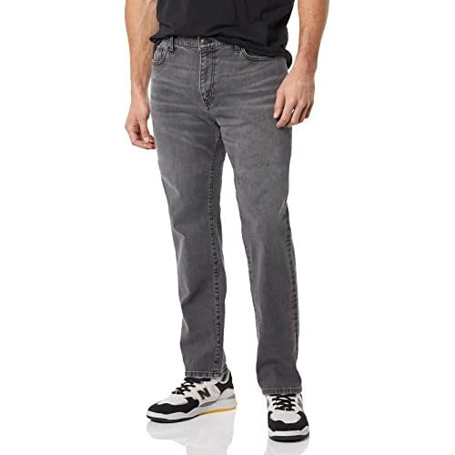 Limited-time offer: Amazon Essentials Men's Athletic-Fit Stretch Jeans - Discontinued Colors, Washed Grey, 36W x 31L from $21.40 to $21.40 (save 0.00%)