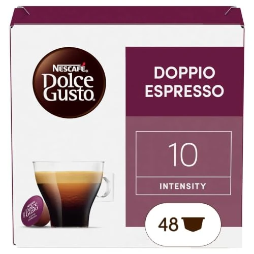 Tijdelijke aanbieding: NESCAFÉ DOLCE GUSTO Doppio Espresso Caffè, 3 verpakkingen met elk 16 capsules (48 capsules compatibel met Nescafé Dolce Gusto) van 28.90 € naar 28.90 € (0.00% korting)