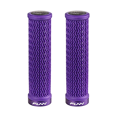 Limited-time offer: Funn Holeshot MTB Bike Grips with Single Lock On Clamp (Purple) | soft-compound rubber, hardened end section, reinforced palm zone, 31mm outer diameter, BMX use, for larger hands from $15.49 to $15.49 (save 0.00%)