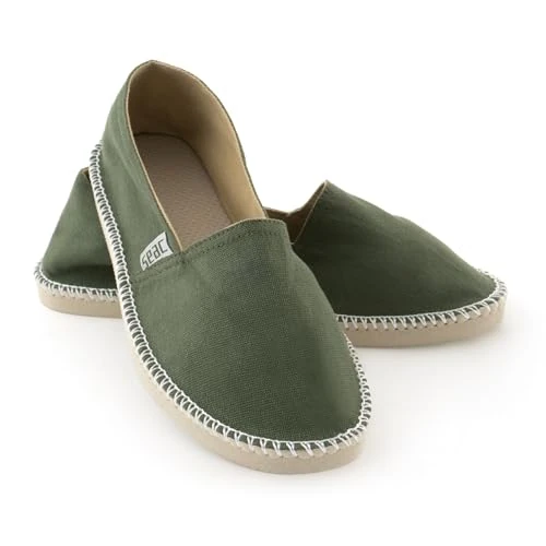 Offerta a tempo: SEAC Malaga, Espadrillas Casual per Donna e Uomo in Canvas e Dettagli in Corda, Suola Antiscivolo, Verde, 36 - 41% da 19.90 € a 11.68 €