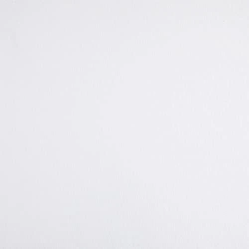 Kt KILOtela - Tessuto Arredo Canvas, Decorazione, Rivestire, Foderare, Divani, Tavolo, Sedia, Letto, Tende, Cuscini, Tovaglie, Borse, Portafogli, 300 cm Lunghezza x 280 cm Altezza, Bianco - 3 Metro