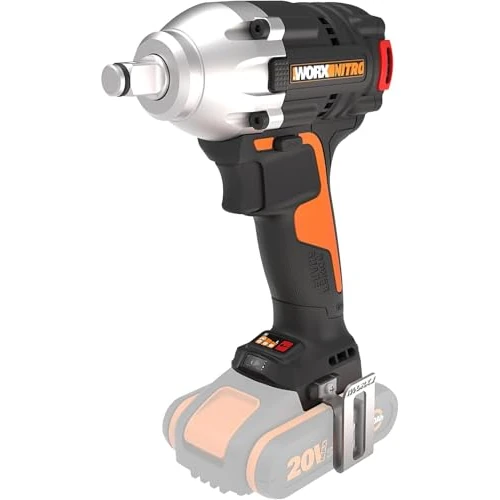 Offre limitee: WORX Clé à Chocs sans Fil 20V WX272.9, Couple Max de 300 Nm, 3 Vitesses, Moteur Brushless, Compacte et Légère, Avec Crochet et Embout de Vissage, Sans Batterie ni Chargeur de 133.65 EUR a 133.65 EUR (economie 0%)