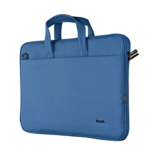 Trust Bologna Slim Eco Borsa per Laptop fino a 16", Borsa per Laptop Sostenibile in Plastica Riciclata, con Tracolla, Custodia per Viaggio, Lavoro, Ufficio, Scuola