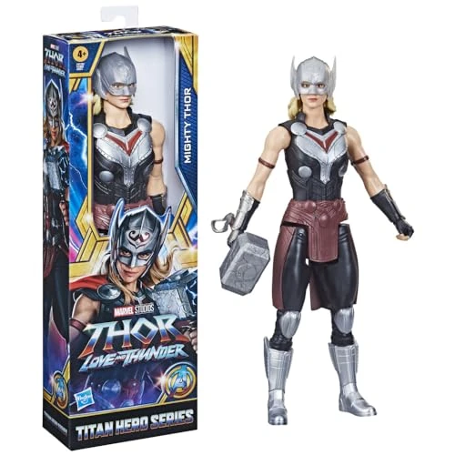 Limited offer: Marvel Avengers Titan Hero Series Mighty Thor Toy, 12-Inch-Scale Thor: Love and Thunder Figure with Accessory, Toys for Kids Ages 4 and Up from 11.88 EUR to 4.99 EUR (save 58%)