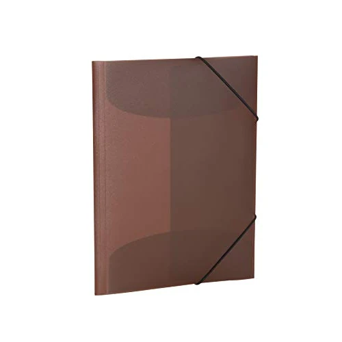Limited offer: HERMA 19522 Portfolio Folders A3 Translucent Brown, Pack of 3, Children's Plastic Corner Folder with Inner Flaps and Elastic Band, Sturdy Plastic Folders Set for Boys and Girls from 12.31 EUR to 12.31 EUR (save 0%)