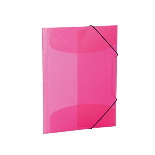 Offerta a tempo: HERMA 19517 - Set di 3 cartelline per bambini, formato A3, in plastica, con alette interne ed elastico, set di cartelle in plastica resistente, per ragazzi e ragazze, colore: rosa traslucido - 8% da 13.01 € a 12.00 €