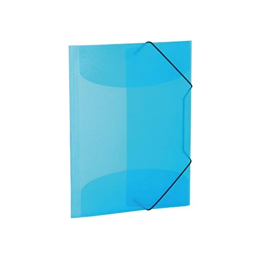 Offerta a tempo: HERMA 19506 - Cartellina portadocumenti formato A4, 3 pezzi, in plastica, con alette interne ed elastico, set di cartelle in plastica resistente, per ragazzi e ragazze, colore: azzurro trasparente - 0.00% da 15.08 € a 15.08 €