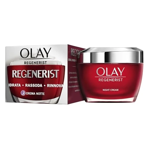 Olay / Olaz Notte Regenerist Face Cream, Anti-Wrinkle, Moisturising with Hyaluronic Acid, Niacinamide and Vitamin B5, Assoda and Deep Moisturizes Skin for a Tonic and Regenerated Look 50 ml