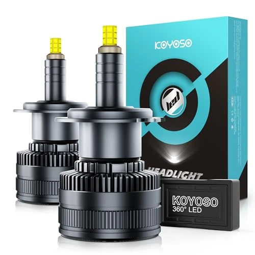 Offerta a tempo: KOYOSO LED H7 Lampadine 360° 30000LM 160W LED Lampada per 12V Auto 6500K - 15% da 49.99 € a 42.59 €