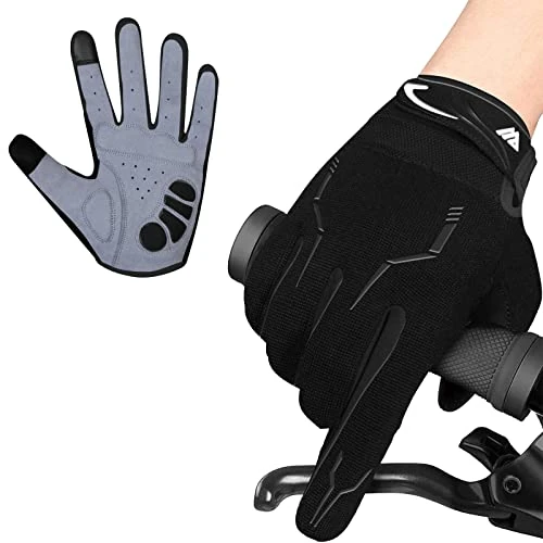 Offerta a tempo: WESTWOOD FOX WFX - Guanti da ciclismo a dita intere, per mountain bike, touchscreen, guanti da MTB, imbottiti, antiscivolo, per ciclismo su strada, per uomini e donne - 0.00% da 13.99 € a 13.99 €