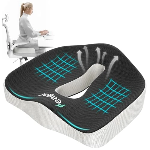 Offerta a tempo: Feagar Cuscino per Sedile in Memory Foam Ergonomico per Ufficio e Auto - 0.00% da 39.99 € a 39.99 €
