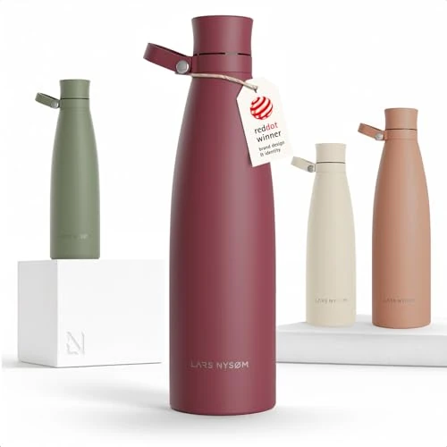 Oferta limitowana: LARS NYSØM Butelka na Wodę 1000ml Szczelna - Butelka Termiczna Stalowa z 114.74 zł na 105.29 zł (oszczędź 8%)