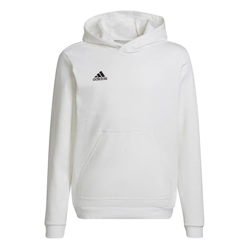 adidas Uniseks - dzieci Entrada 22 Sweat Hoodie, white/black, 7-8 Years