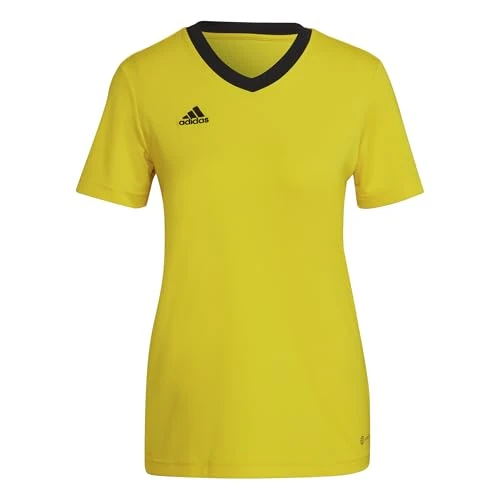 Offerta a tempo: adidas Entrada 22 Short Sleeve Jersey, T-shirt Donna, Team Yellow/Black, XXL - 35% da 20.00 € a 12.99 €