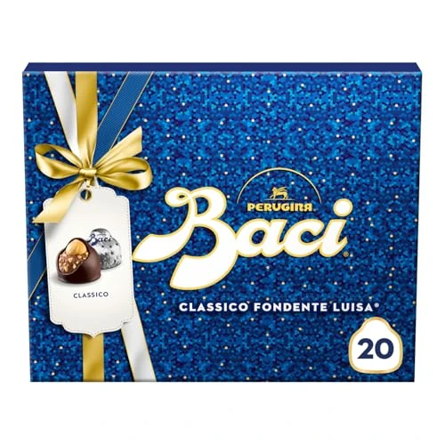 Offerta a tempo: BACI PERUGINA Classico Cioccolatini Fondenti ripieni al Gianduia, Scatola Regalo 250g - 39% da 14.49 € a 8.79 €